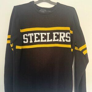 Large vintage Pittsburgh Steelers knit sweater, NFL Brand.